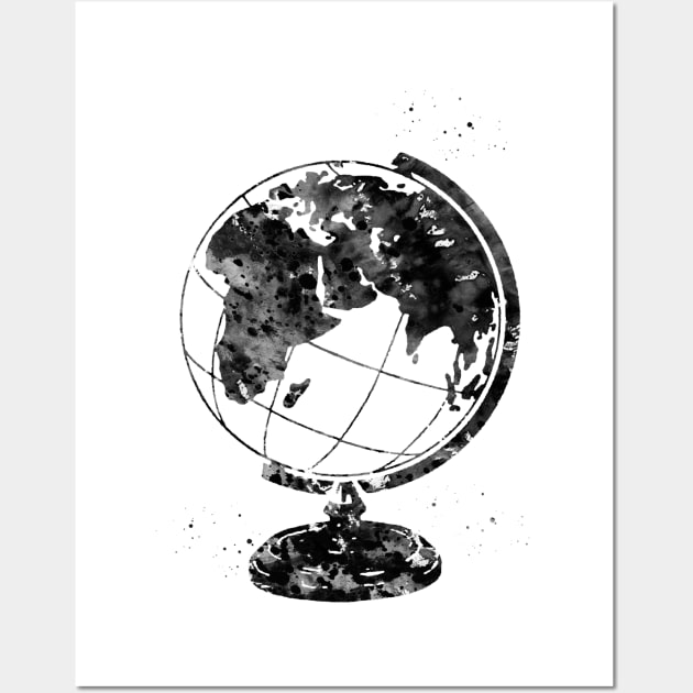 Vintage Globe Earth Wall Art by erzebeth